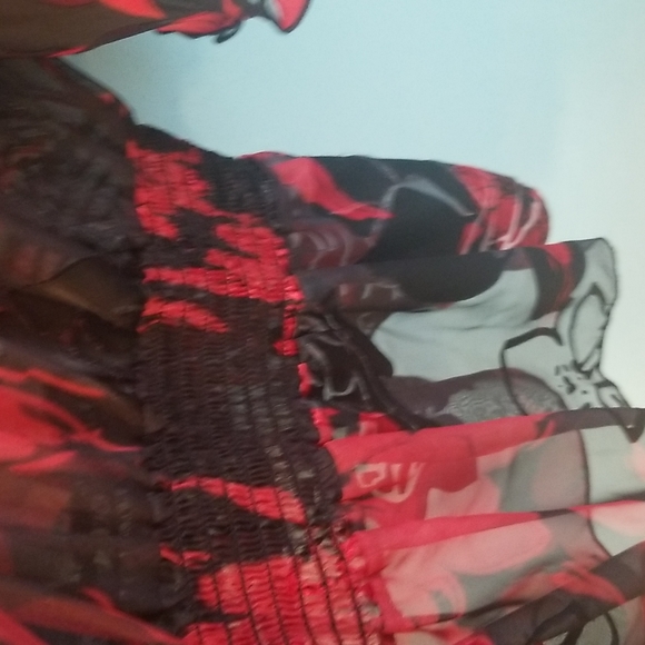 NWOT Helene Blake Floral blouse SZ XL - Picture 4 of 8